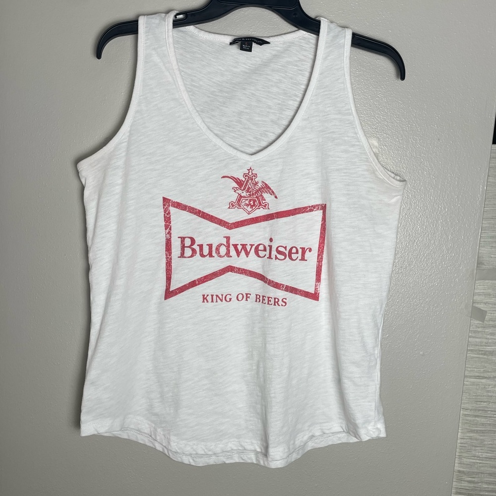 Budweiser Red and White Tank Top